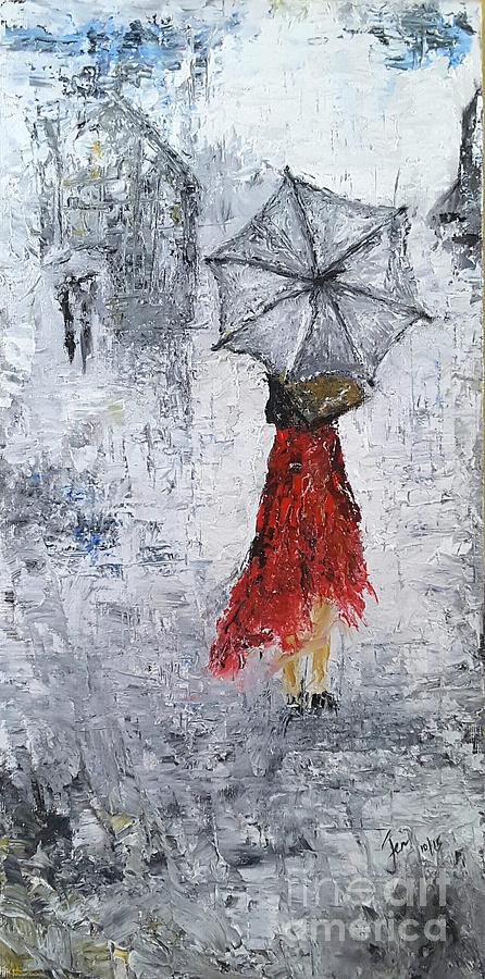 Caught In The Rain Painting