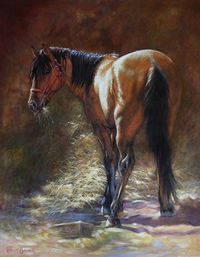 Caught With A Mouthful Painting by Harvie Brown