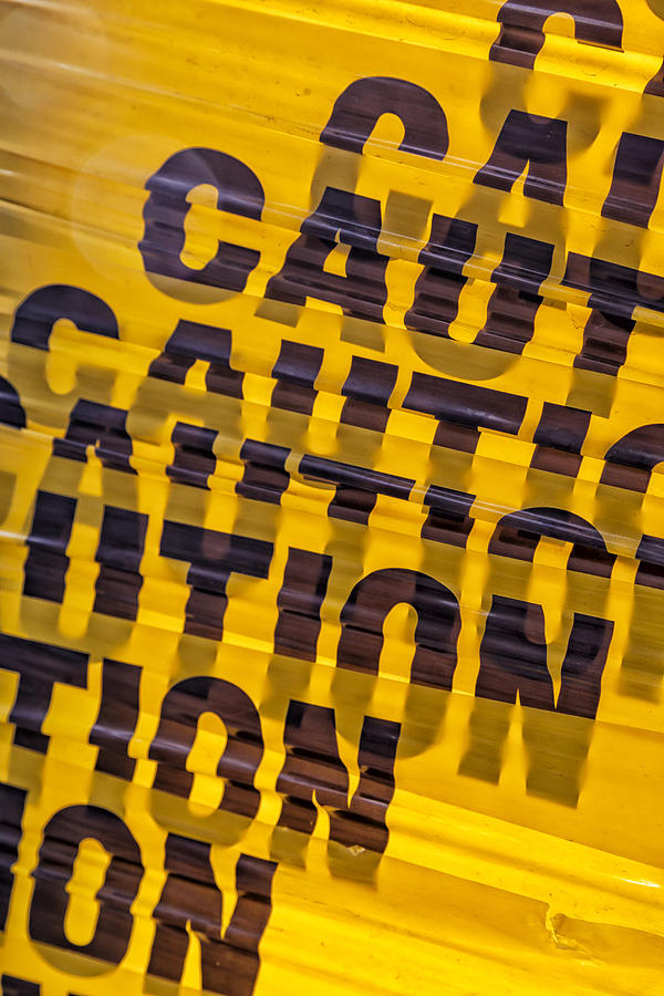 Caution Sign Photograph by Robert Ullmann