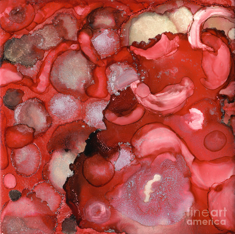 Cava Red Painting by Pat Saunders-White