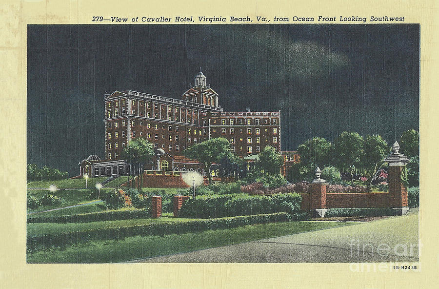 Cavalier Hotel Virginia Beach, Virginia 1940s Digital Art by Melissa Messick