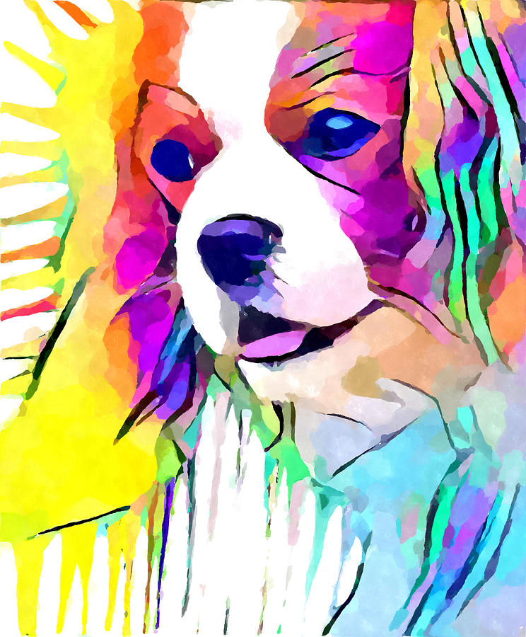 Cavalier King Charles Spaniel Painting by Chris Butler