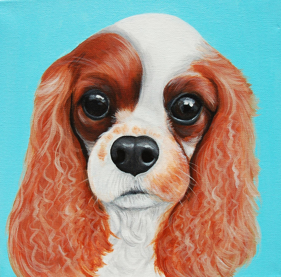 Cavalier King Charles Spaniel Painting by Lauren Elizabeth - Fine Art ...