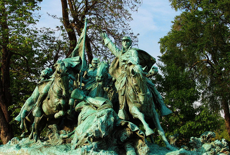 Cavalry Charge - Ulysses S. Grant Memorial Photograph by Glenn McCarthy Art and Photography