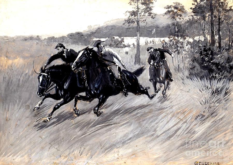 Cavalry Soldiers 1905 Painting by Peter Ogden