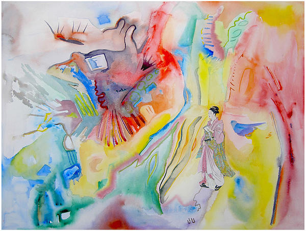 Abstract Painting - Cave Art by Lea Cox Abstract Painting - Cave Art by Lea Cox
