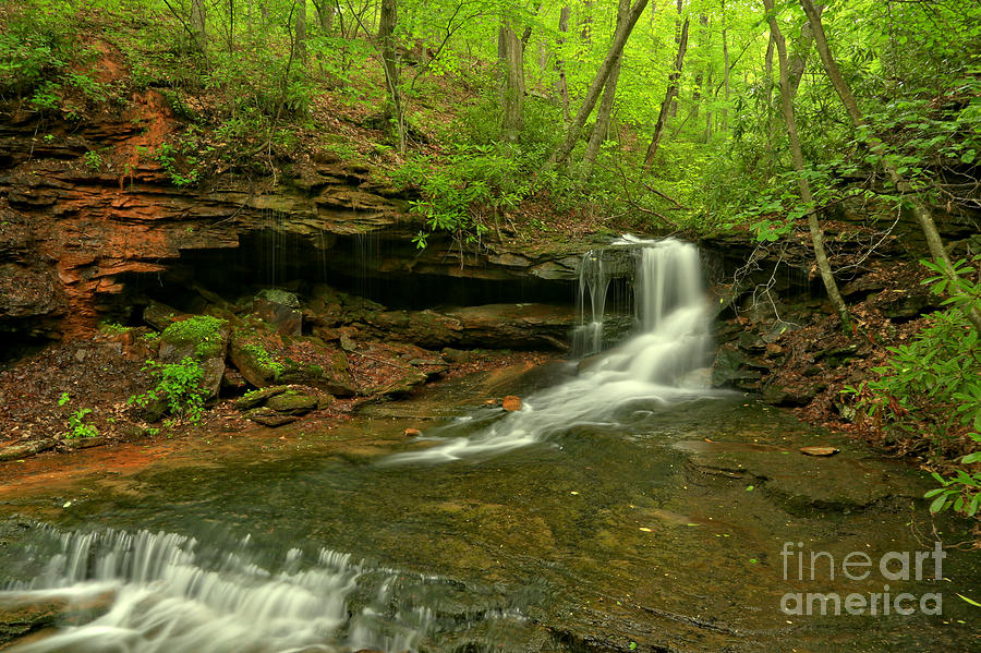 Cave Falls Of Somerset County Photograph by Adam Jewell