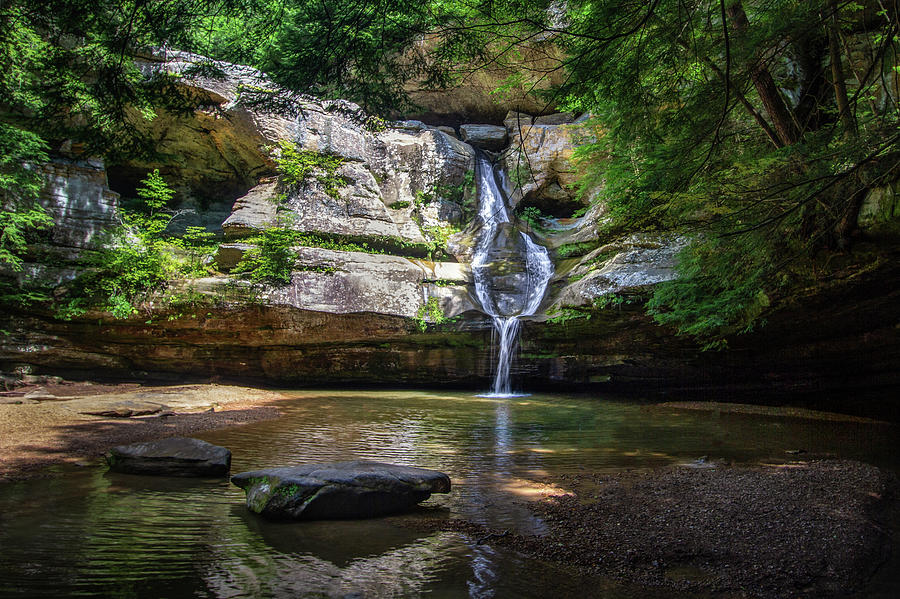 Nature Photograph - Cave Falls by Victoria Winningham