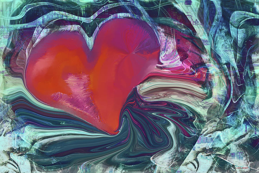 Cave Heart Digital Art by Linda Sannuti