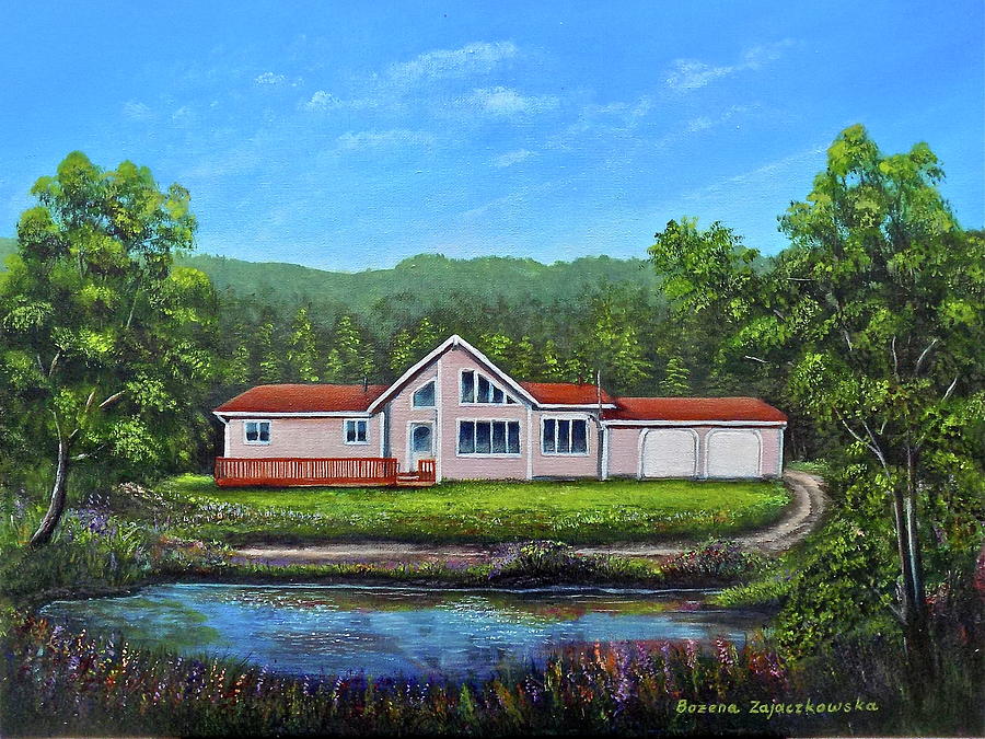 Cavendish House Painting by Bozena Zajaczkowska