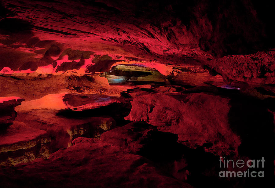 Cavern Photograph - Cavern Lights by Vinod Menon