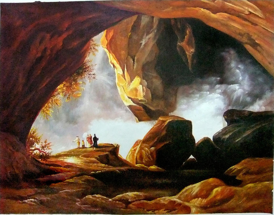 Caves Painting By Upender Verma Fine Art America   Caves Upender Verma 