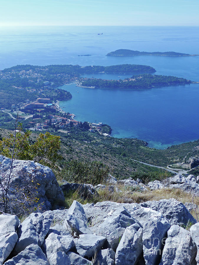 Cavtat from the Ronald Brown Path - Croatia Photograph by Phil Banks