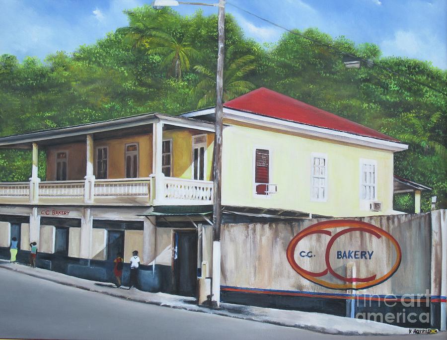    C.C. Bakery Port Antonio JA Painting by Kenneth Harris