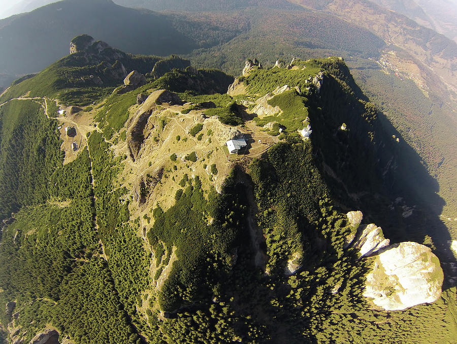 Ceahlau mountain, aerial view Photograph by Ioan Panaite - Pixels