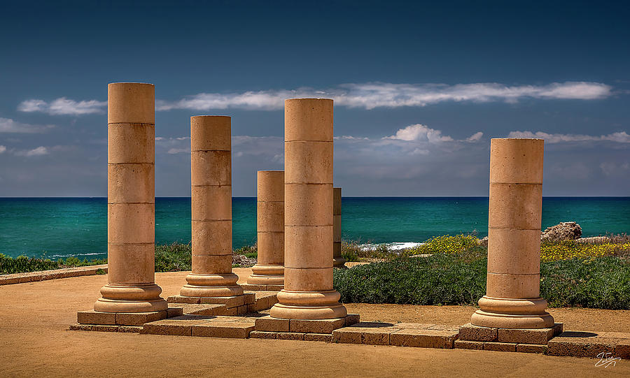 Ceasaria Columns Photograph by Endre Balogh