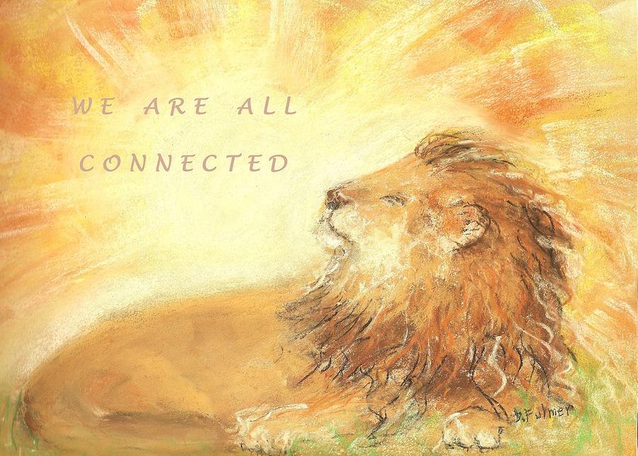 Cecil The Lion Drawing by Denise F Fulmer