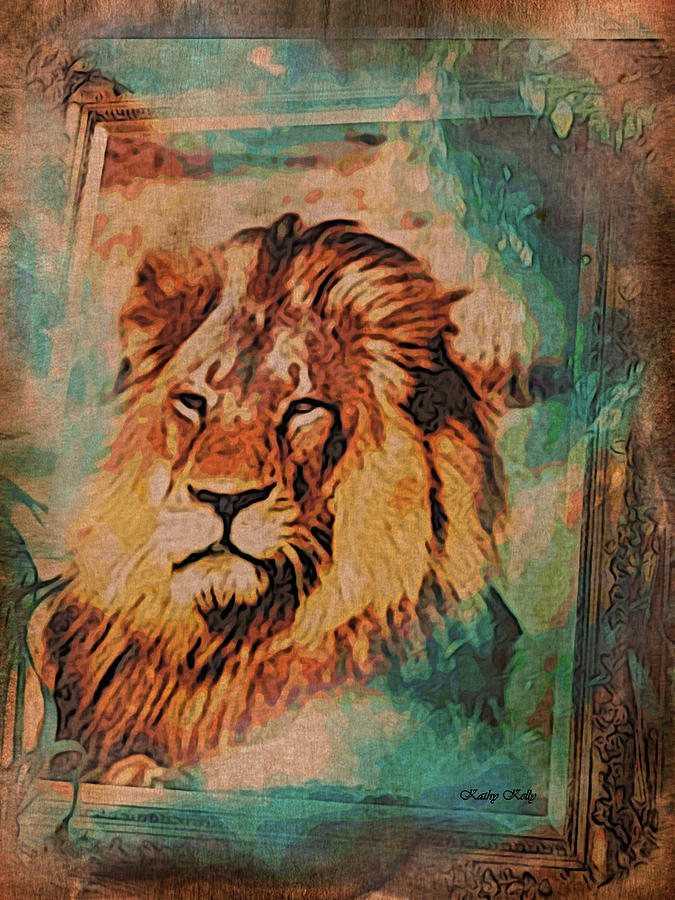 Cecil the Lion Digital Art by Kathy Kelly