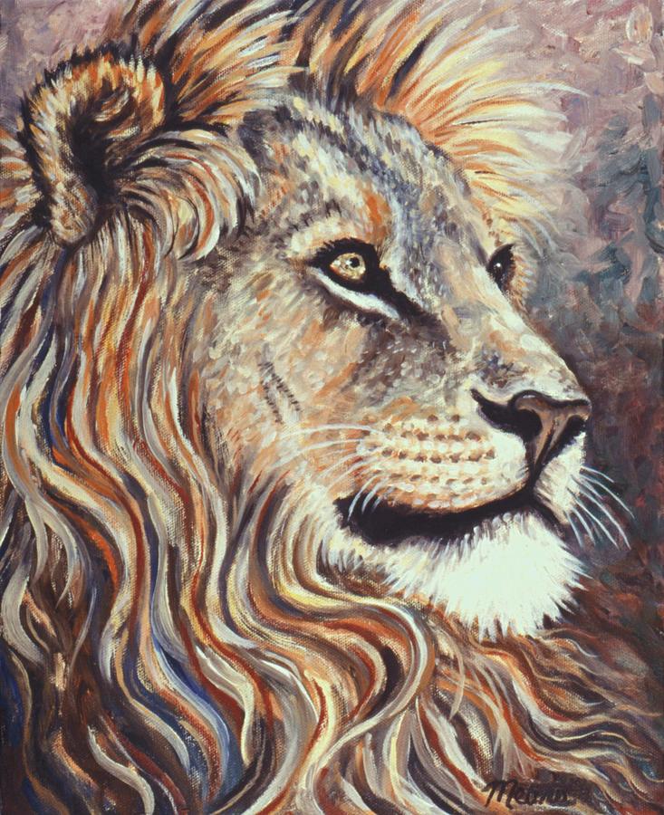 Wildlife Painting - Cecil the Lion by Linda Mears