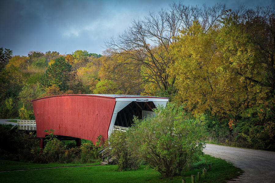 Cedar Covered Bridge Photograph by Randall Branham