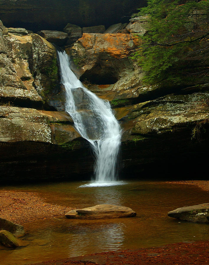 Waterfalls Photograph - Cedar Falls by David Nicely Waterfalls Photograph - Cedar Falls by David Nicely