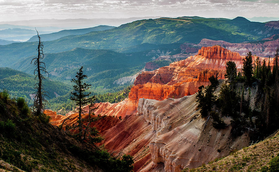 Cedar Mountains from Cedar Breaks National Monument, Utah Photograph by TL Mair