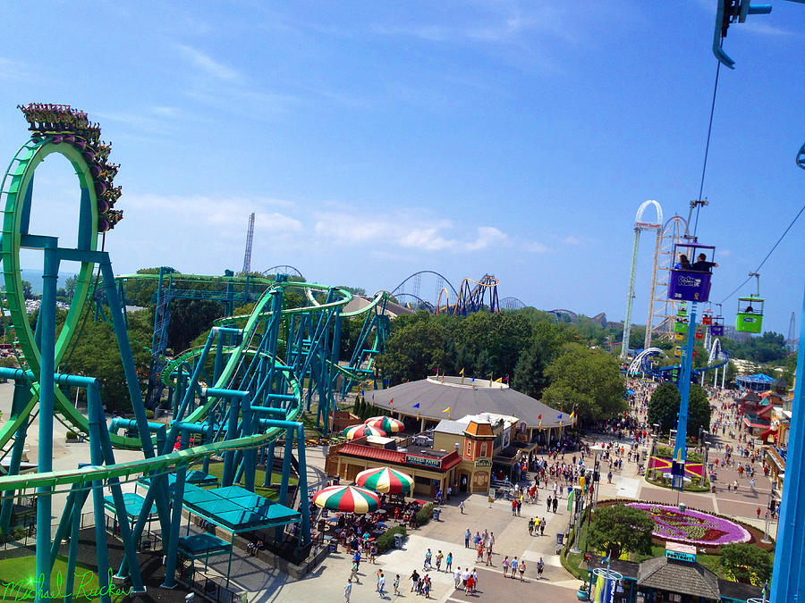 Cedar Point Amusement Park Photograph by Michael Rucker