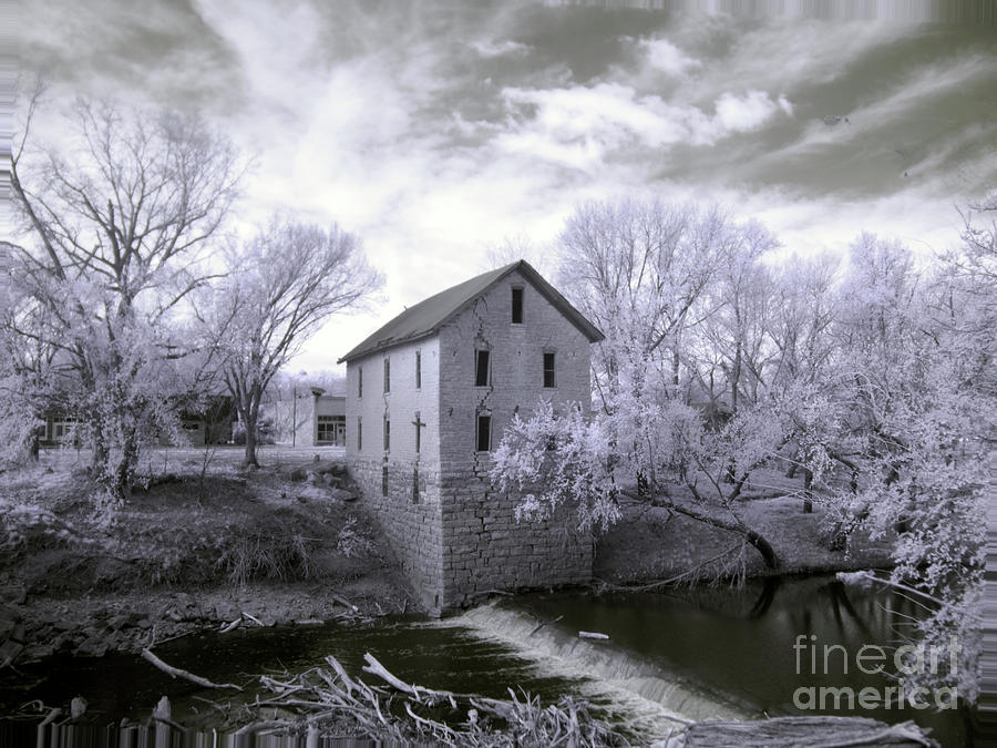 Cedar Point Mill in Infrared Photograph by Crystal Nederman