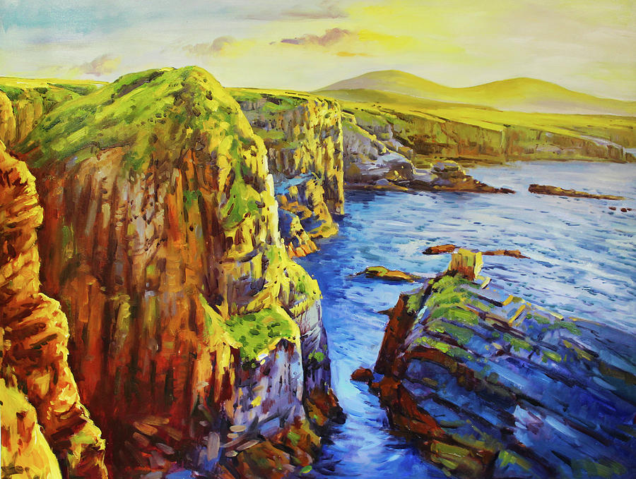 Ceide Cliffs, Co. Mayo Painting
