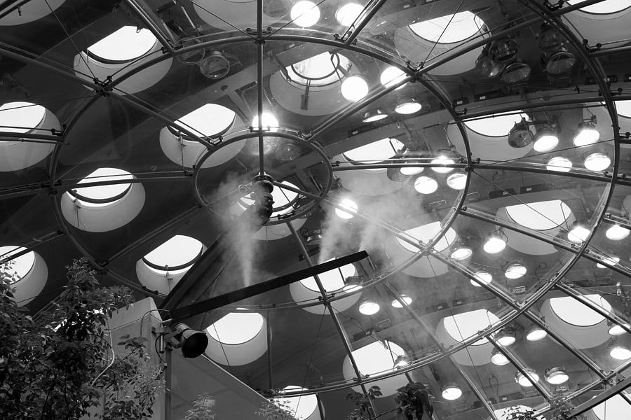 Ceiling Abstract Academy of Sciences BW Photograph by Bonnie Follett