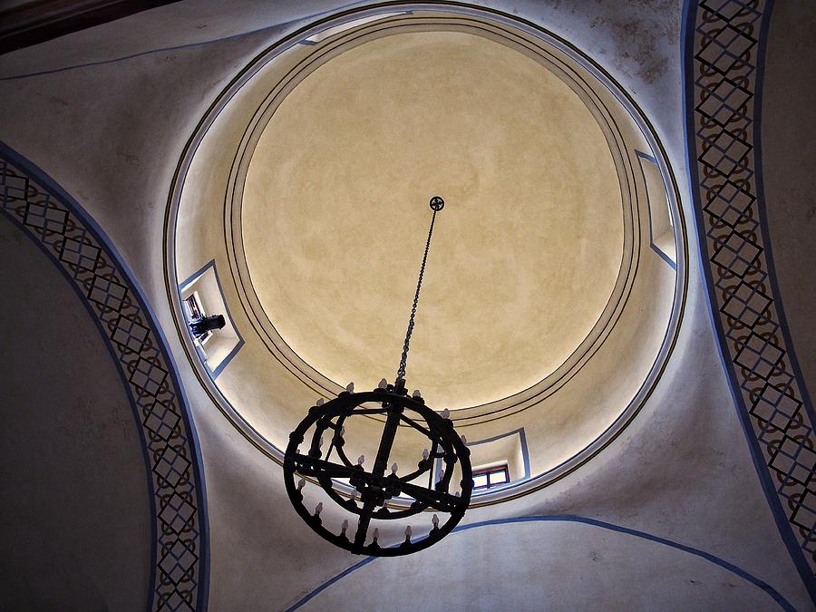 Ceiling and Candelabra Photograph by Buck Buchanan