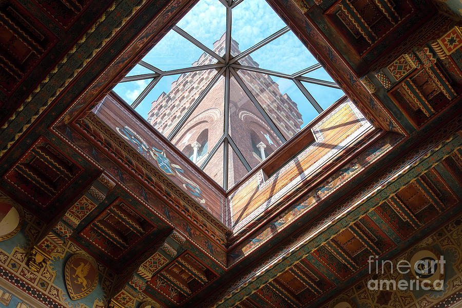 Ceiling and Tower of the Castello Photograph by Brenda Kean