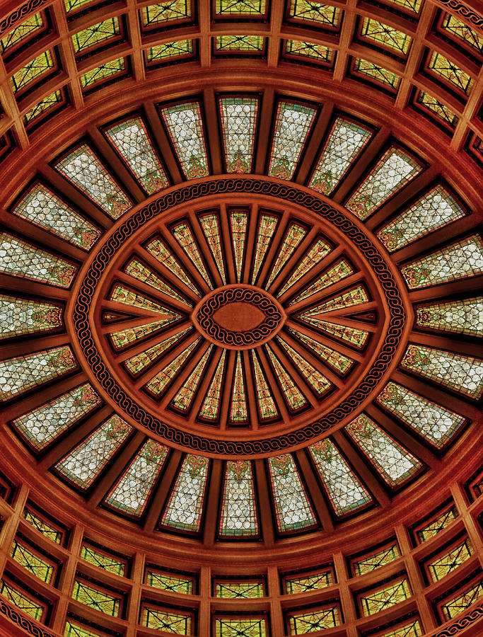 Ceiling Design - Station Square - Pittsburgh Photograph by Mitch Spence