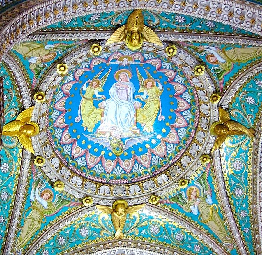 Ceiling Detail of Fourviere Photograph by Betty Buller Whitehead