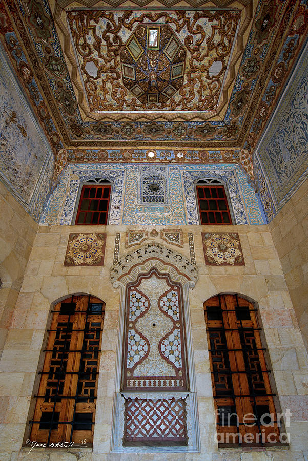 Ceiling High, Beiteddine Palace, Lebanon Photograph by Marc Nader