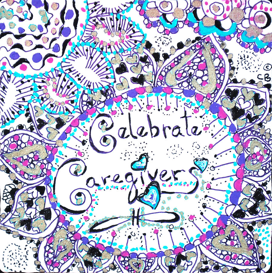 Celebrate Caregivers Drawing by Carole Brecht