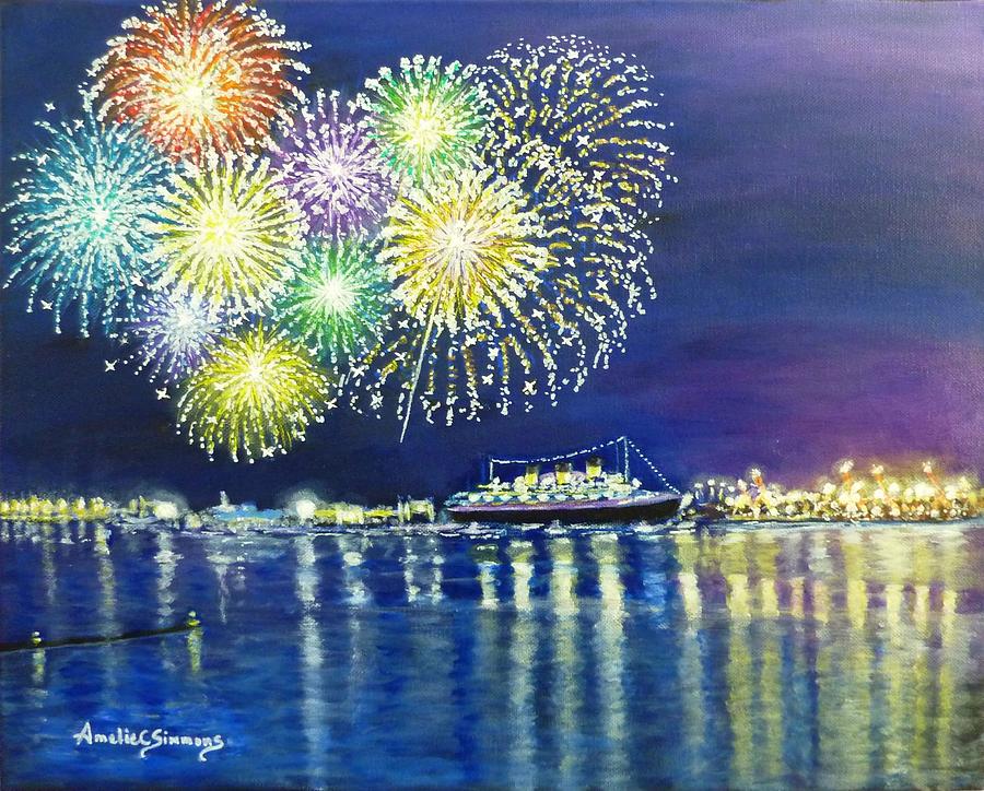 Celebrating in the LBC Painting by Amelie Simmons