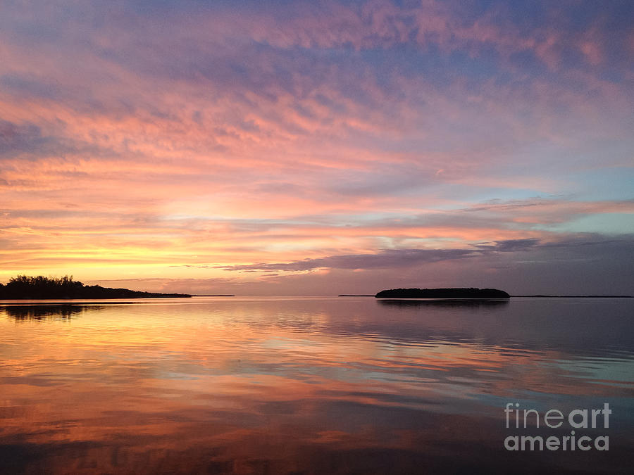 Celebrating Sunset in Key Largo by Louise Lindsay Celebrating Sunset in Key Largo by Louise Lindsay