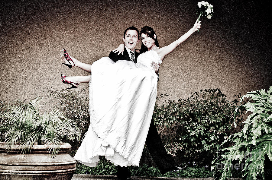 Celebrating Their Wedding Photograph