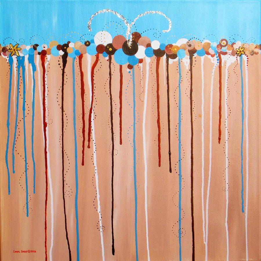 Abstract Painting - Celebration by Carol Sabo