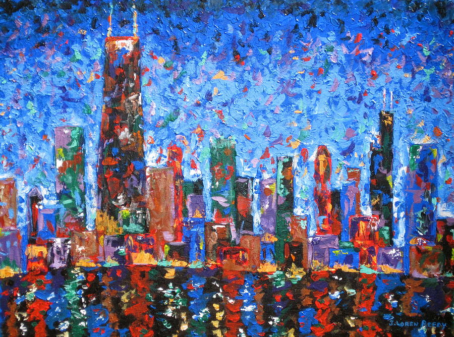 Celebration City Painting by J Loren Reedy