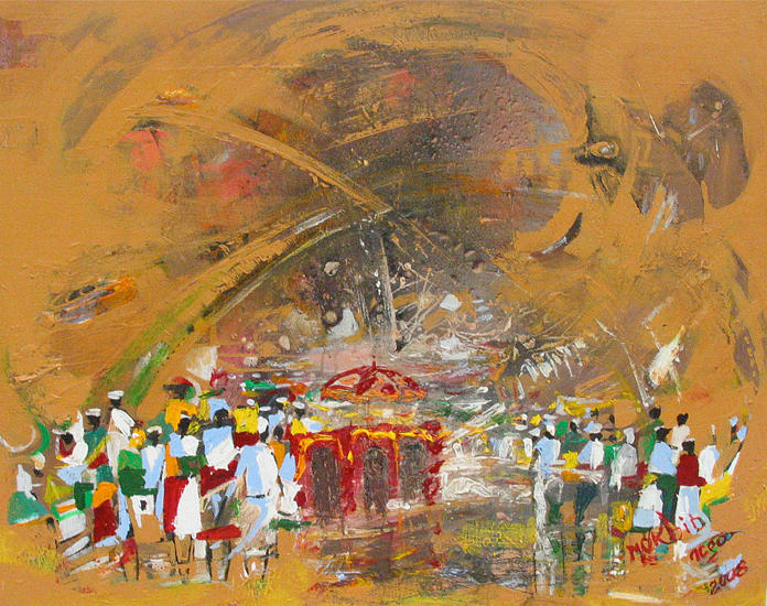 Celebration Painting by Mekbib Geberstadik - Fine Art America