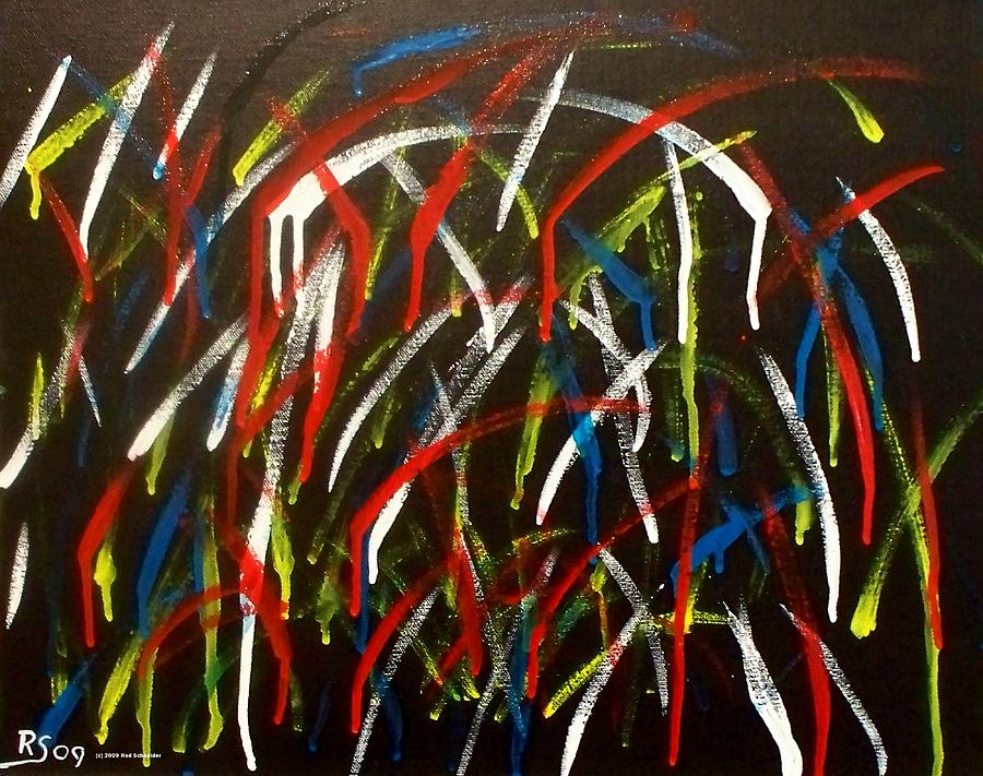 Abstract Painting - Celebration by Rod Schneider