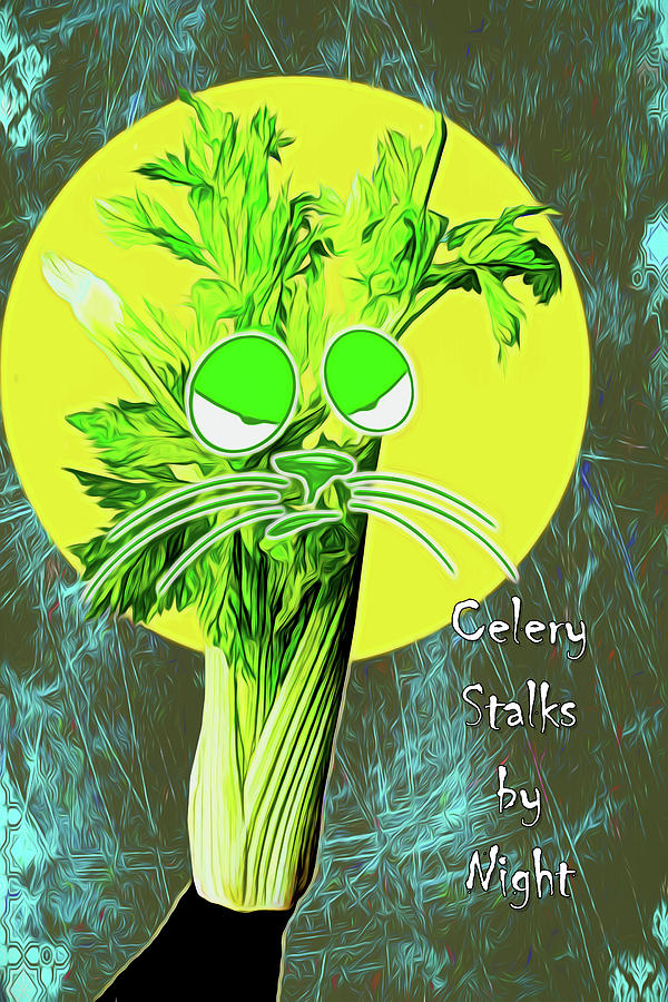 Celery Stalks by Night Digital Art by John Haldane