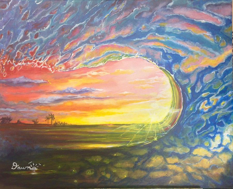 Celestial Break Painting by Dawn Harrell