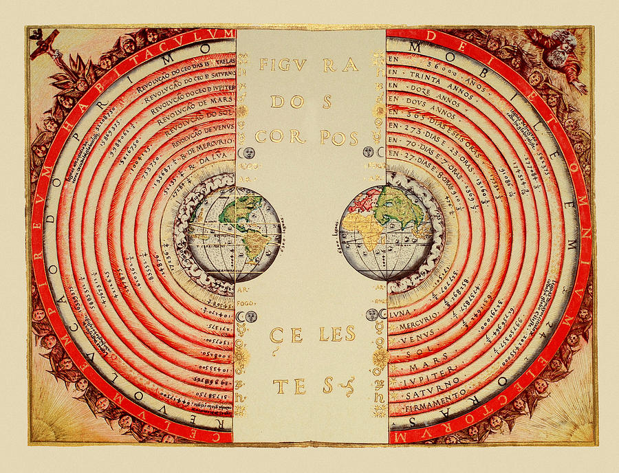 Celestial Chart 1568 Photograph by Andrew Fare