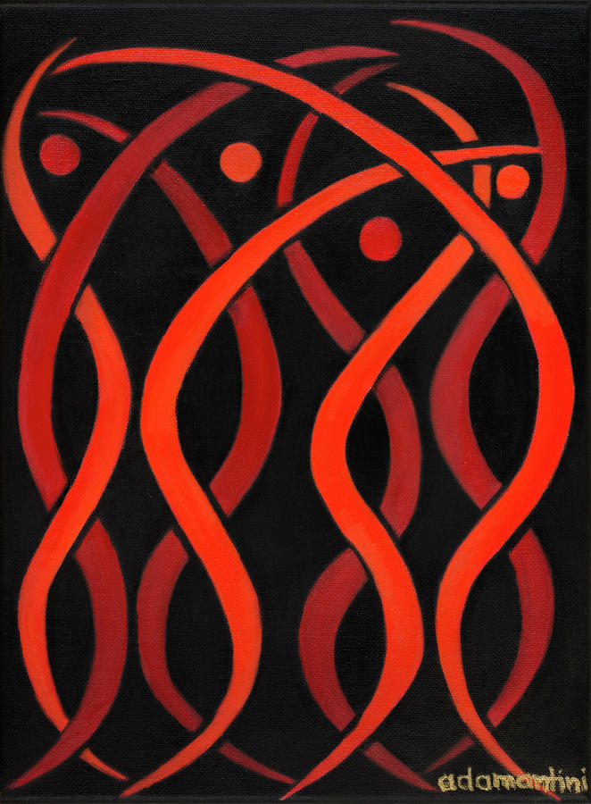 Celestial Painting - Celestial Flames by Adamantini Feng shui Celestial Painting - Celestial Flames by Adamantini Feng shui