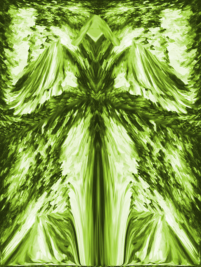 Celestial - Green Digital Art by Artistic Mystic