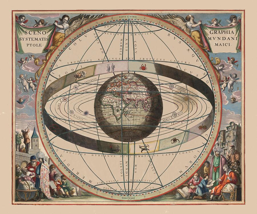 Celestial Map 1660g Photograph by Andrew Fare