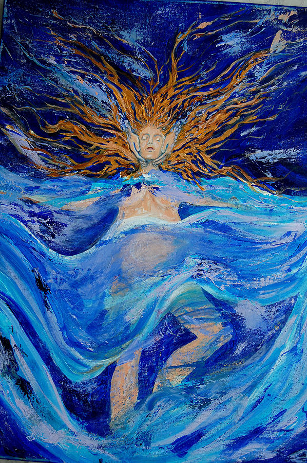 Celestial Massage Painting by Gladiola Sotomayor